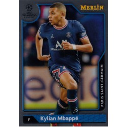 Topps Chrome UEFA Champions League 2021-2022 Merlin Collection Base Kylian Mbappé (Paris Saint-Germain)